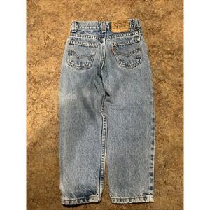 Vintage Little Kids Levis Size 5 Blue Orange Tab Made In USA
